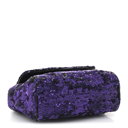 Dolce & Gabbana Sequin Small Miss Sicily Satchel Purple 4 of 9