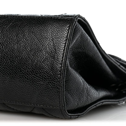 Chanel Crumpled Grained Calfskin Jumbo CC Crave Flap Black 9 of 12