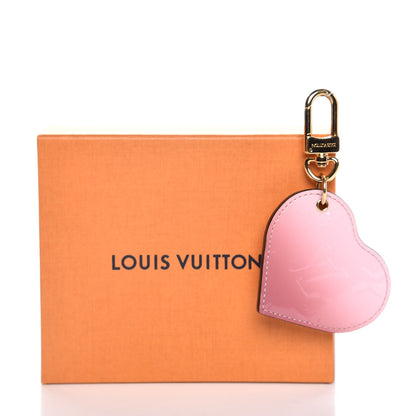 Louis Vuitton Vernis Degrade Heart Bag Charm Pink 6 of 6