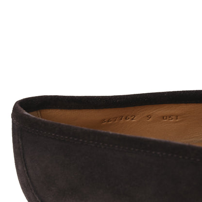 Gucci Suede Mens Horsebit Loafers 9 Testa di Moro 10 of 13