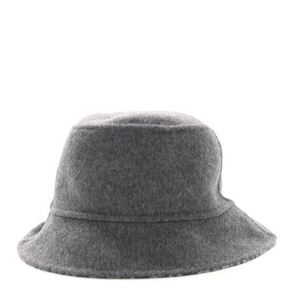 Christian Dior Wool Oblique Jacquard Bucket Hat Grey 6 of 17