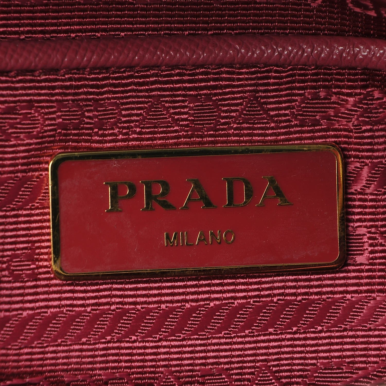 Prada Saffiano Tessuto Nylon Tote Ibisco 6 of 11