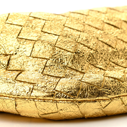 Bottega Veneta Metallic Nappa Intrecciato Mini Jodie Gold 8 of 9