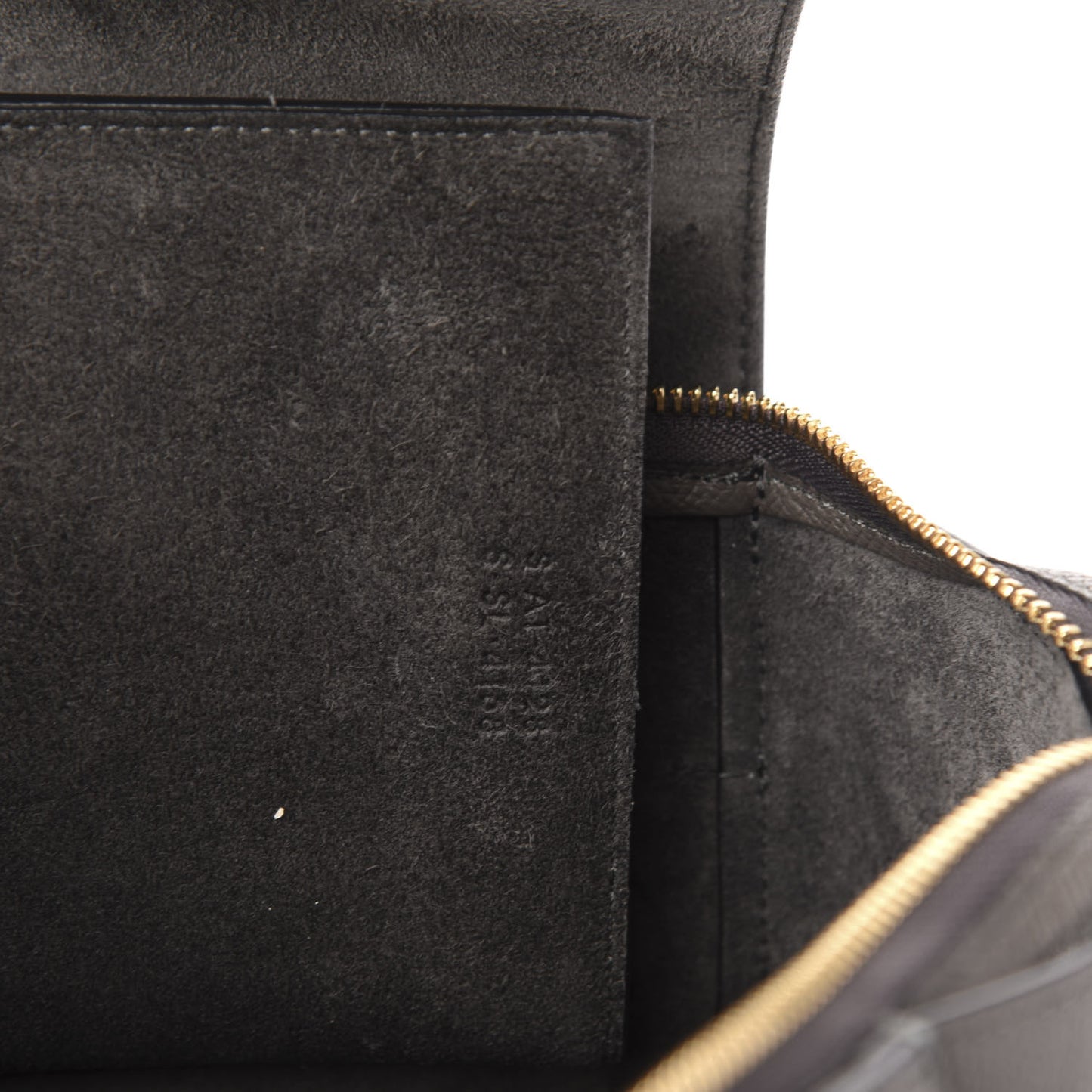 Grained Calfskin Mini Belt Bag Grey