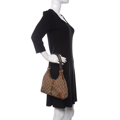 Gucci Monogram Jackie O Hobo Brown 2 of 10