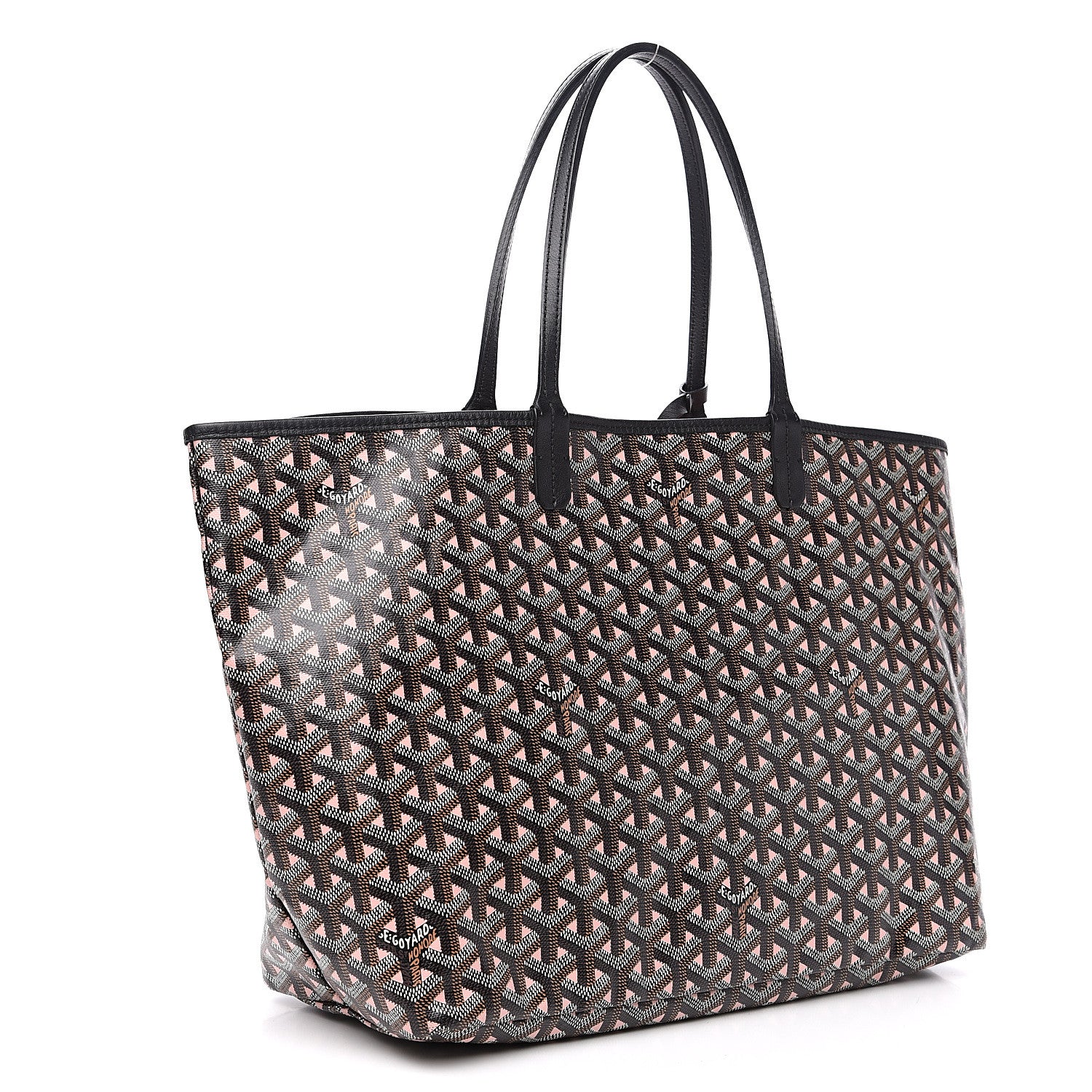 Goyard Goyardine Saint Louis Claire Voie PM Black Pink 2 of 7