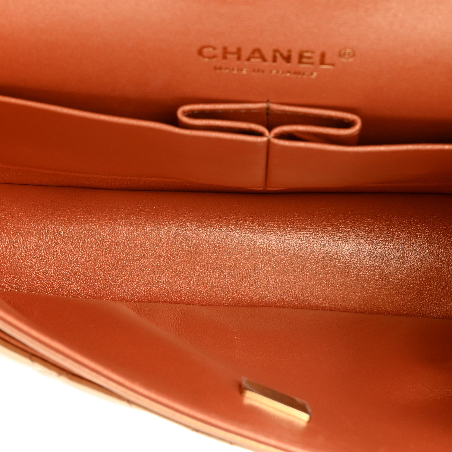 Chanel Metallic Lambskin Quilted Medium Double Flap Golden 5 of 15