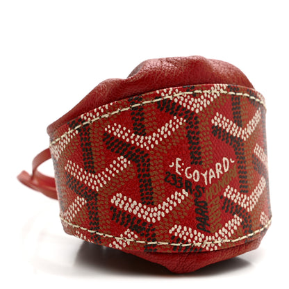 Goyard Goyardine Drawstring Coin Pouch Red 4 of 8