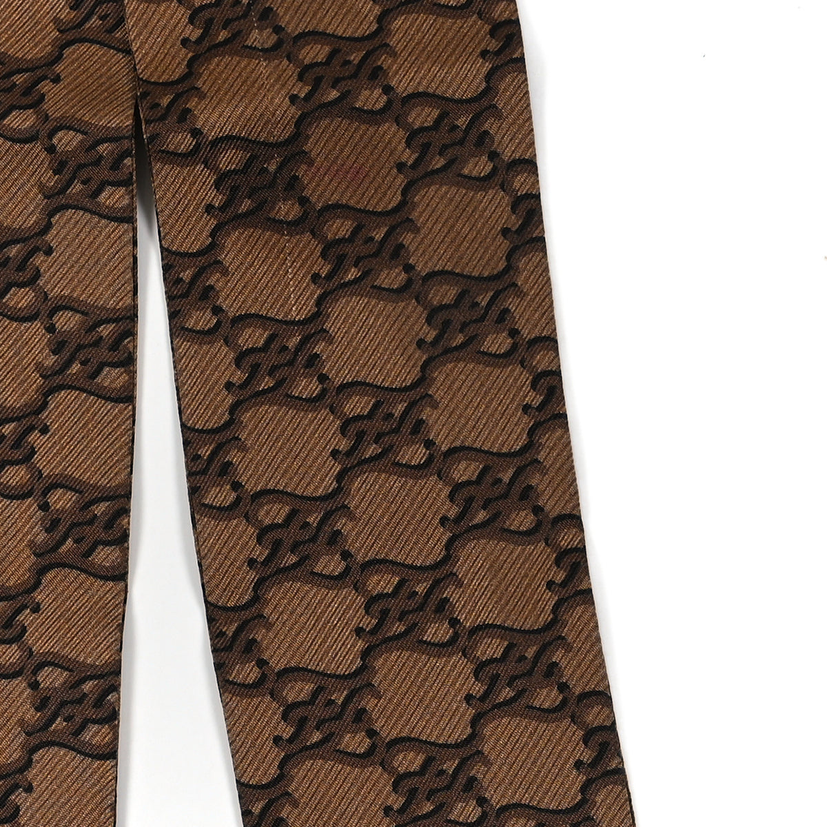 Silk FF Karligraphy Wrappy Bandeau Brown