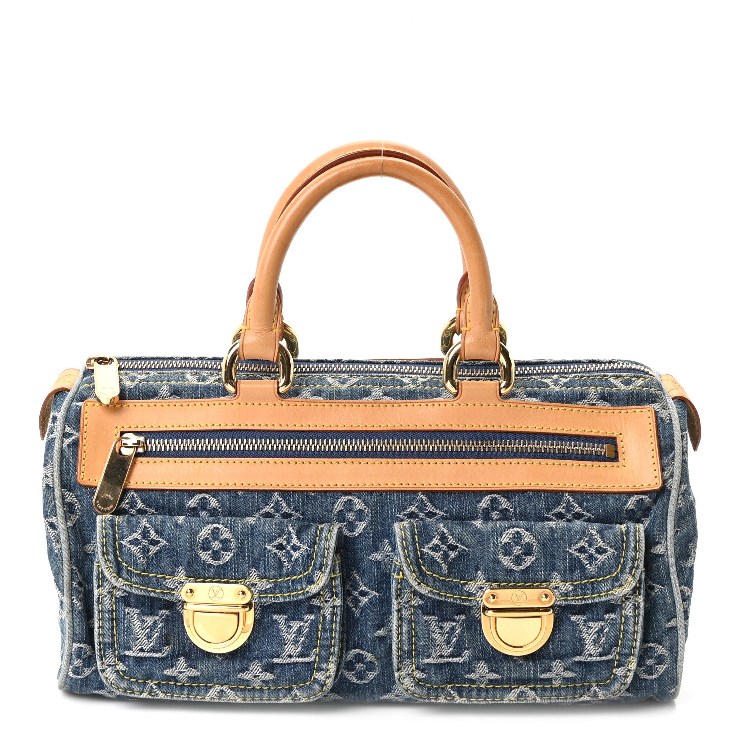Louis Vuitton Monogram Denim Neo Speedy Blue 1 of 9