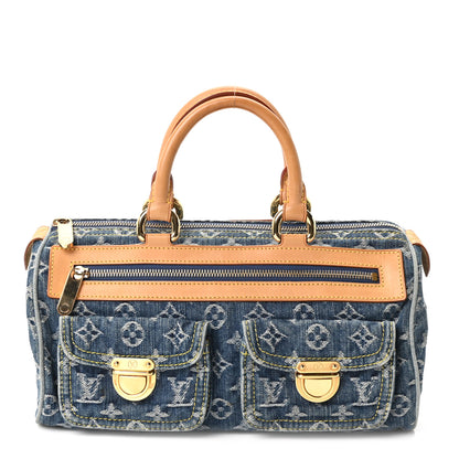 Louis Vuitton Monogram Denim Neo Speedy Blue 1 of 9