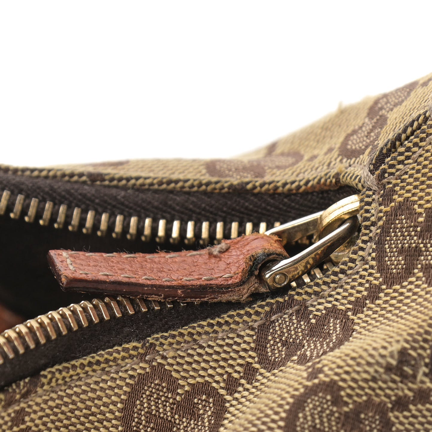 Monogram Medium Horsebit Chain Hobo Light Brown
