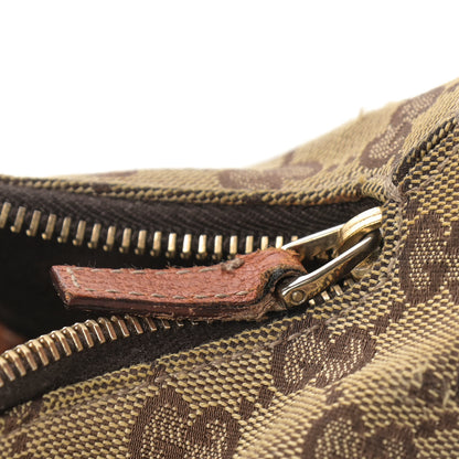 Gucci Monogram Medium Horsebit Chain Hobo Light Brown 14 of 14
