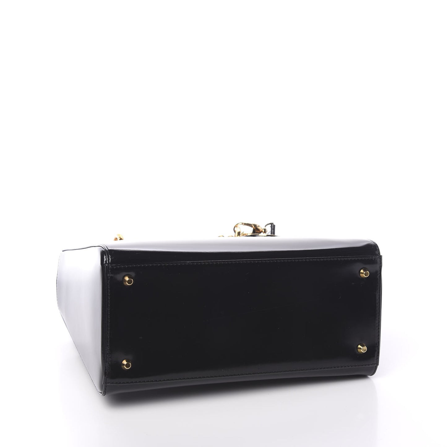 Patent Medium Lady Dior Black