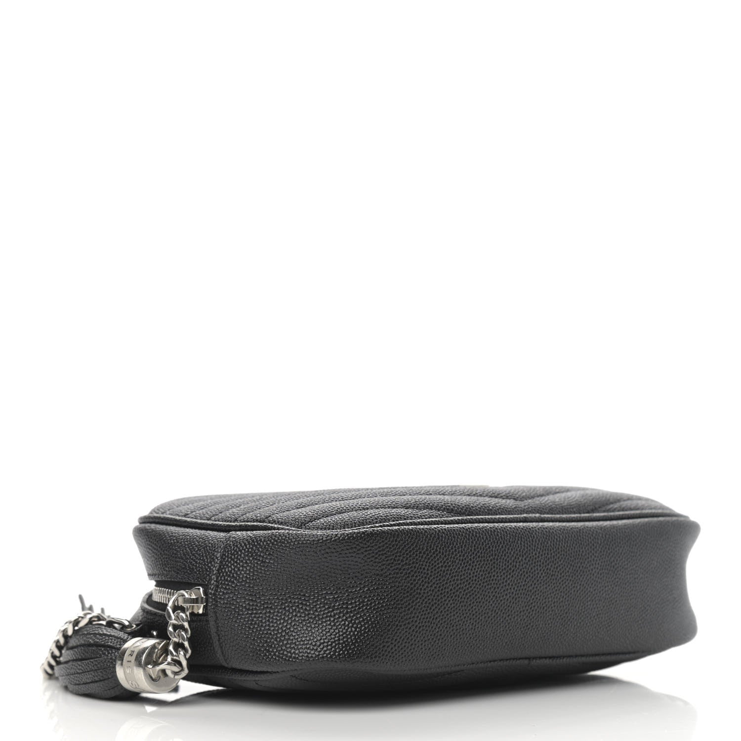 Saint Laurent Grain De Poudre Matelasse Monogram Mini Lou Camera Bag Storm 3 of 9