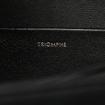 Celine Shiny Calfskin Medium Triomphe Black 7 of 10