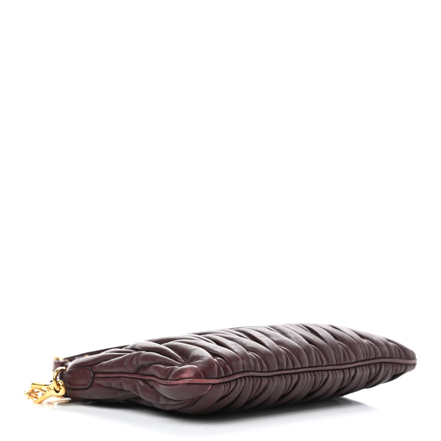 Nappa Matelasse Crossbody Clutch Granato