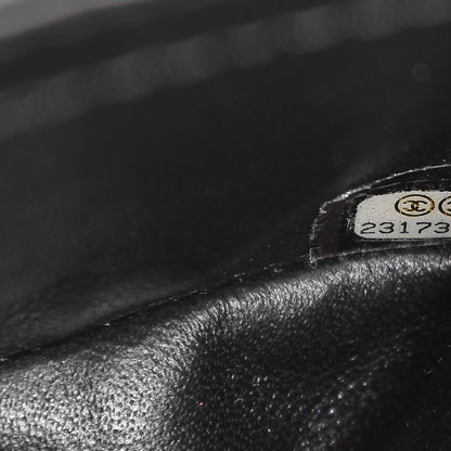 Chanel Python Medium Boy Top Handle Flap Black 7 of 8