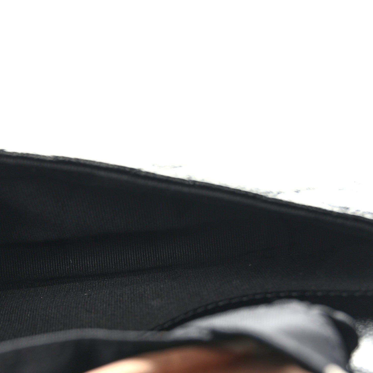 Chanel Caviar Fabric Foldable Tote Bag With Chain Black Multicolor 5 of 17