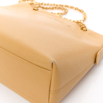 Chanel Caviar Shoulder Bag Beige 11 of 14