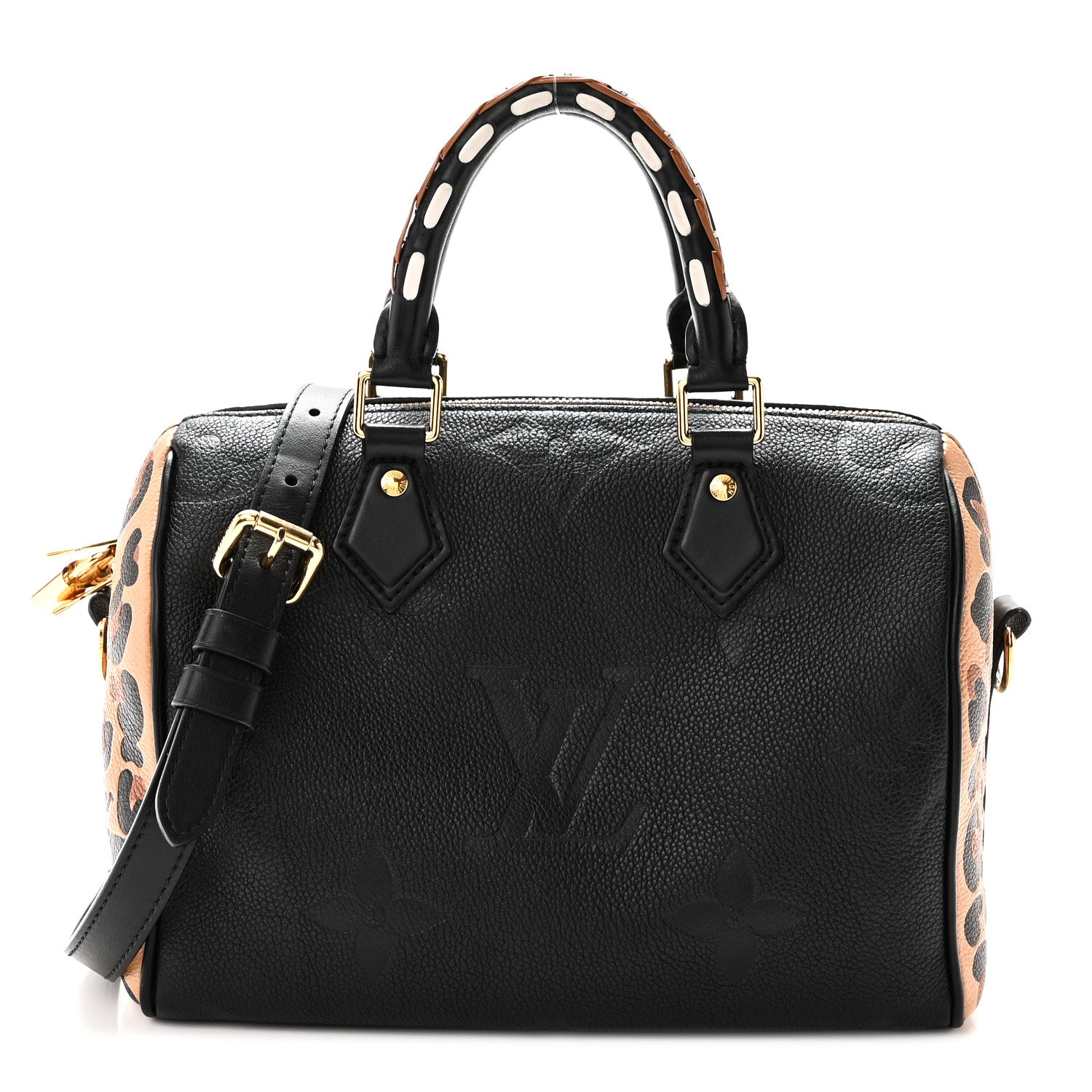 Louis Vuitton Empreinte Monogram Giant Wild At Heart Speedy Bandouliere 25 Black 1 of 9