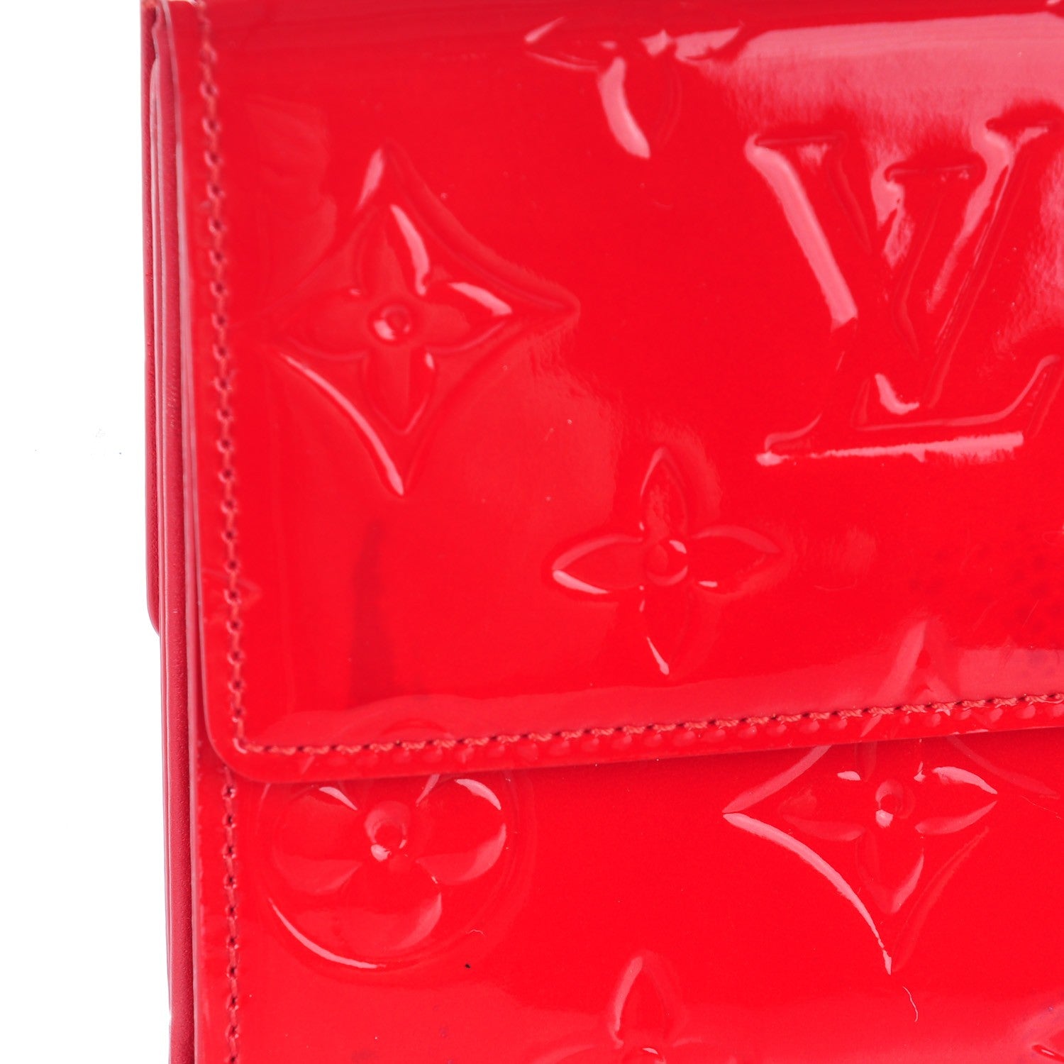 Louis Vuitton Vernis Elise Wallet Rouge 8 of 10
