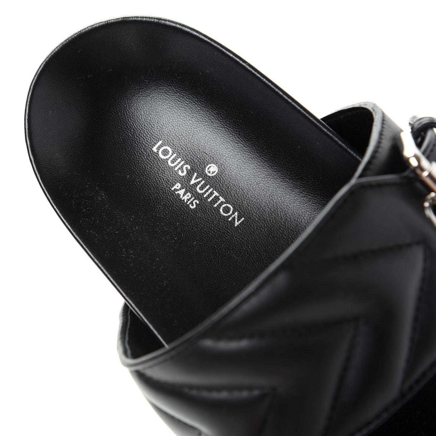 Calfskin New Wave Bom Dia Flat Mule 39 Black