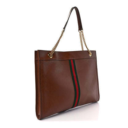 Gucci Calfskin Large Rajah Chain Tote Cuir 3 of 9