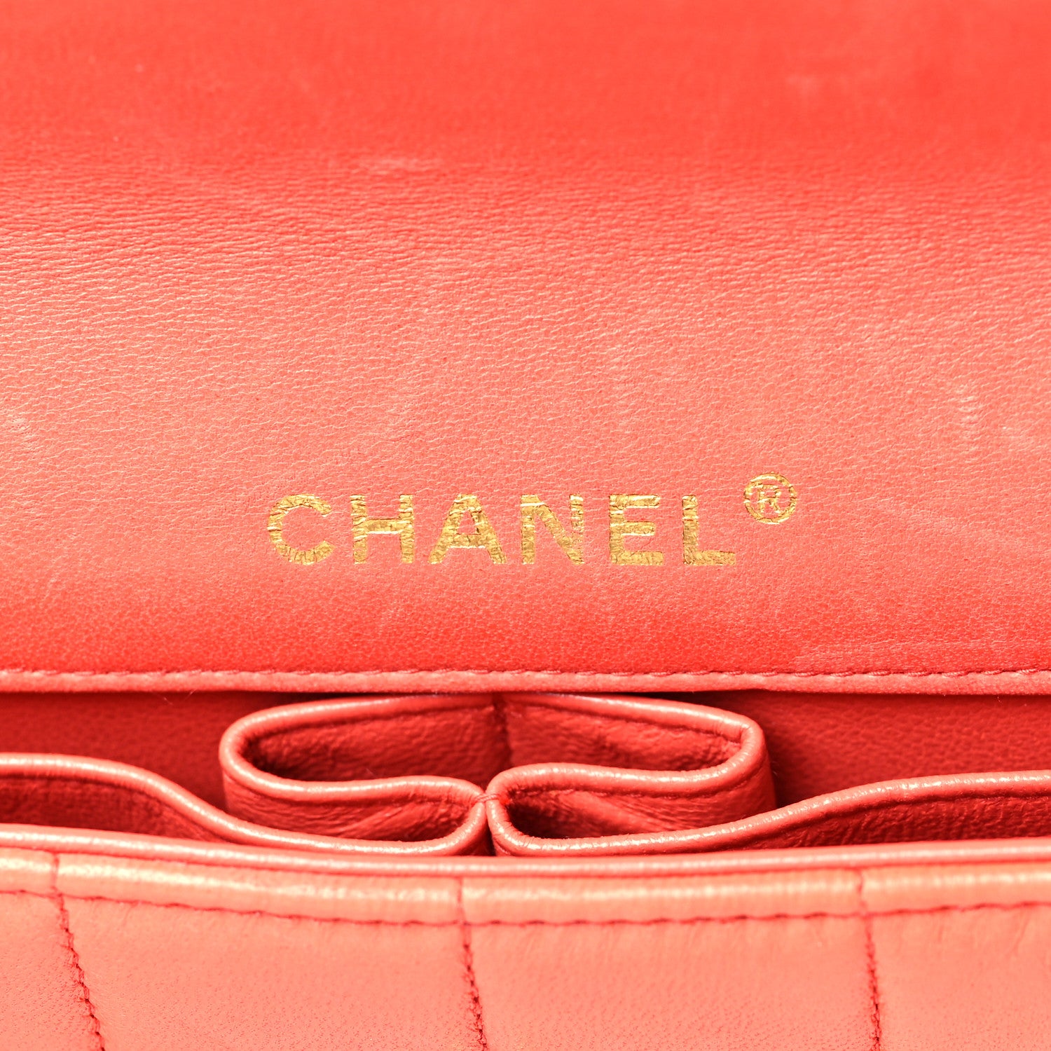 Chanel Lambskin East West Chocolate Bar Flap Orange 5 of 15
