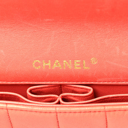Chanel Lambskin East West Chocolate Bar Flap Orange 5 of 15