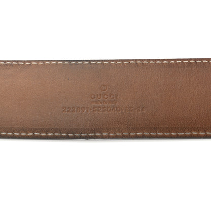 Gucci Imprime Monogram Interlocking G Belt 85 34 Black 3 of 9