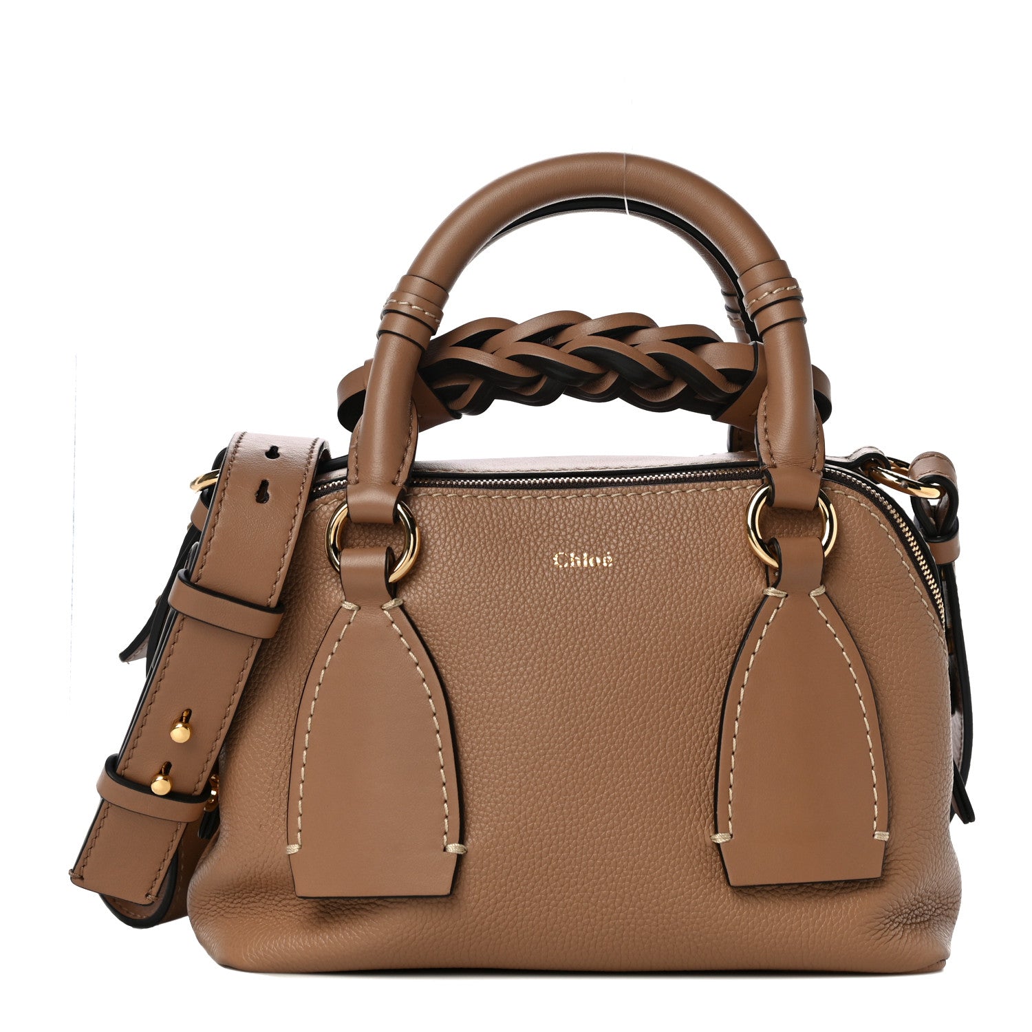 Chloe Calfskin Small Daria Cement Brown 1 of 9