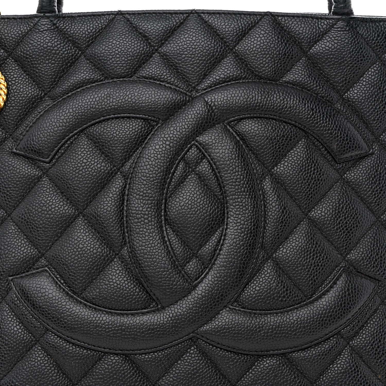 Chanel Caviar Quilted Medallion Tote Black 8 of 10