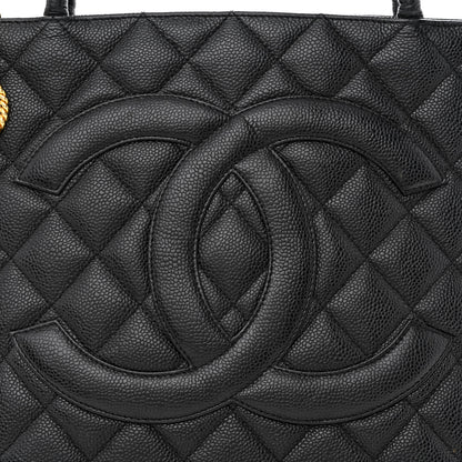 Chanel Caviar Quilted Medallion Tote Black 8 of 10