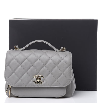 Chanel Caviar Quilted Medium Business Affinity Flap Grey 10 of 10