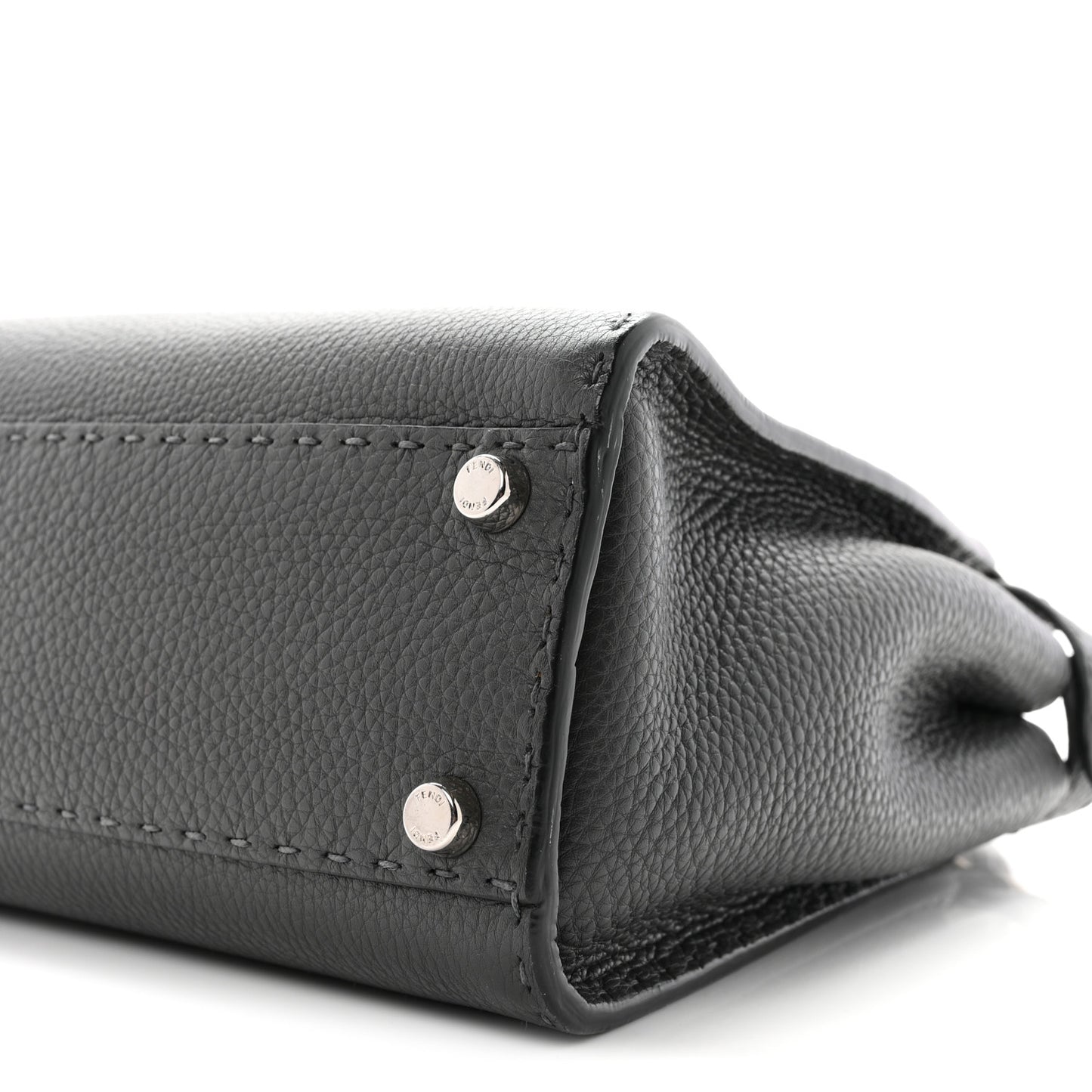 Cuoio Romano Selleria Bi-Color Medium Peekaboo Iconic Satchel Asfalto Latte
