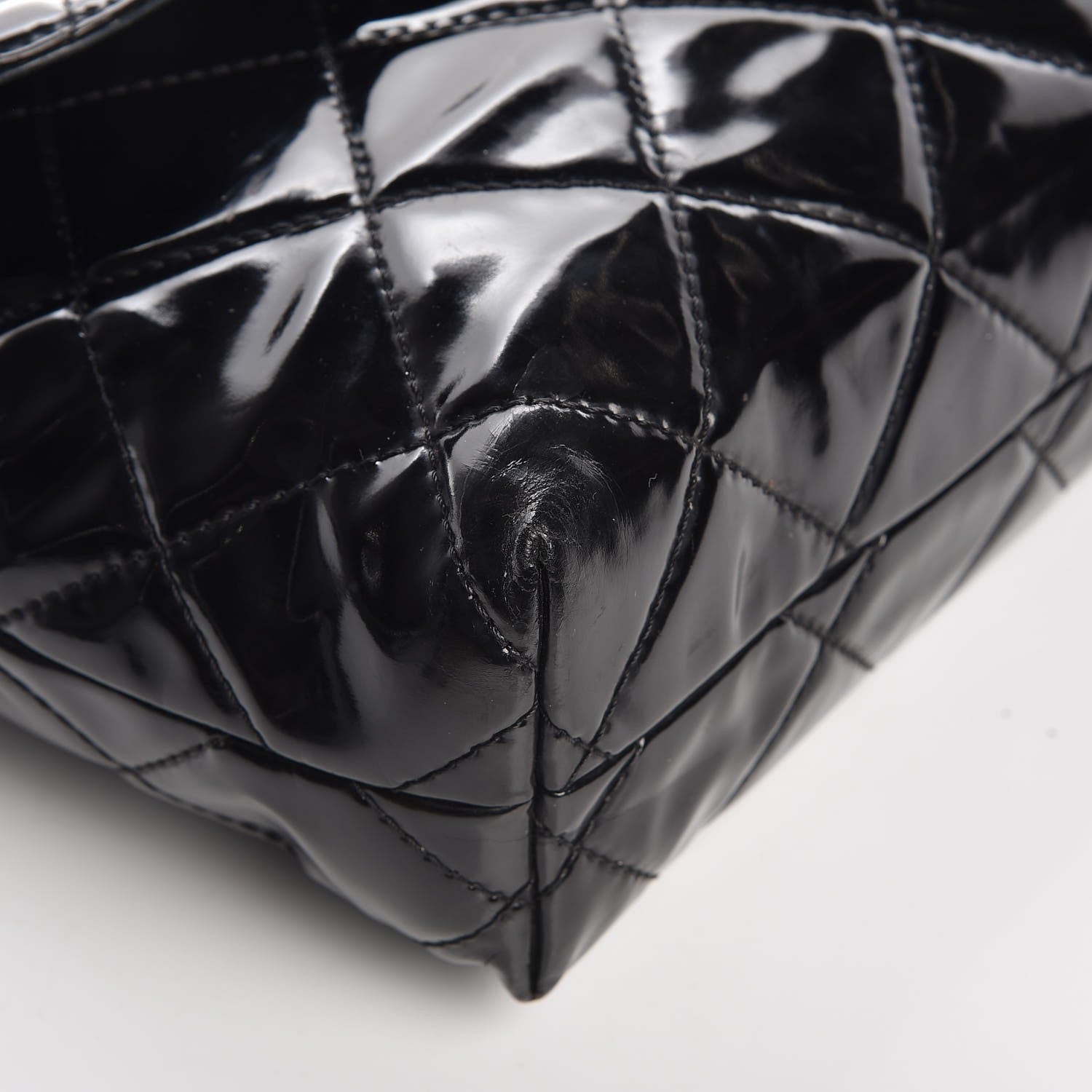 Chanel Vinyl Quilted In the Business Flap Bag Black 10 of 14