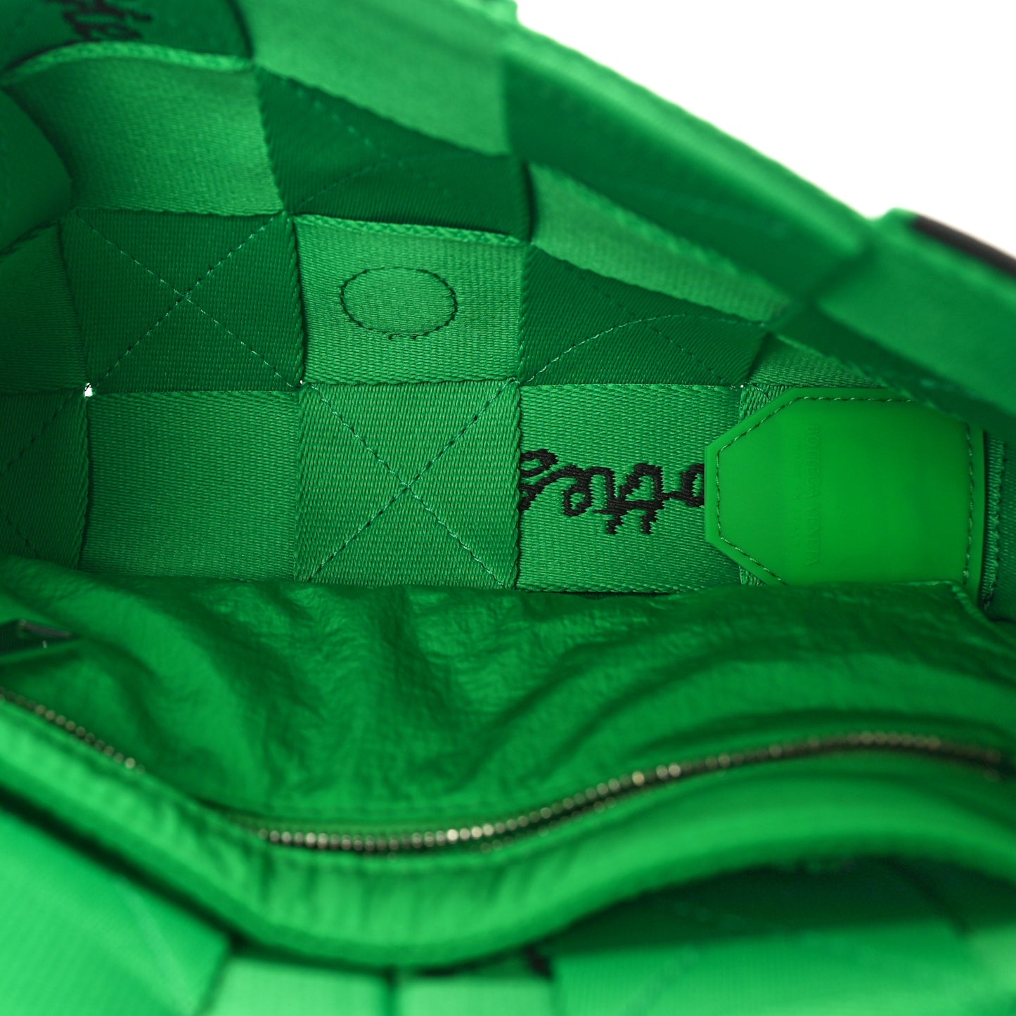 Webbing Maxi Intrecciato Cassette Crossbody Bag Parakeet