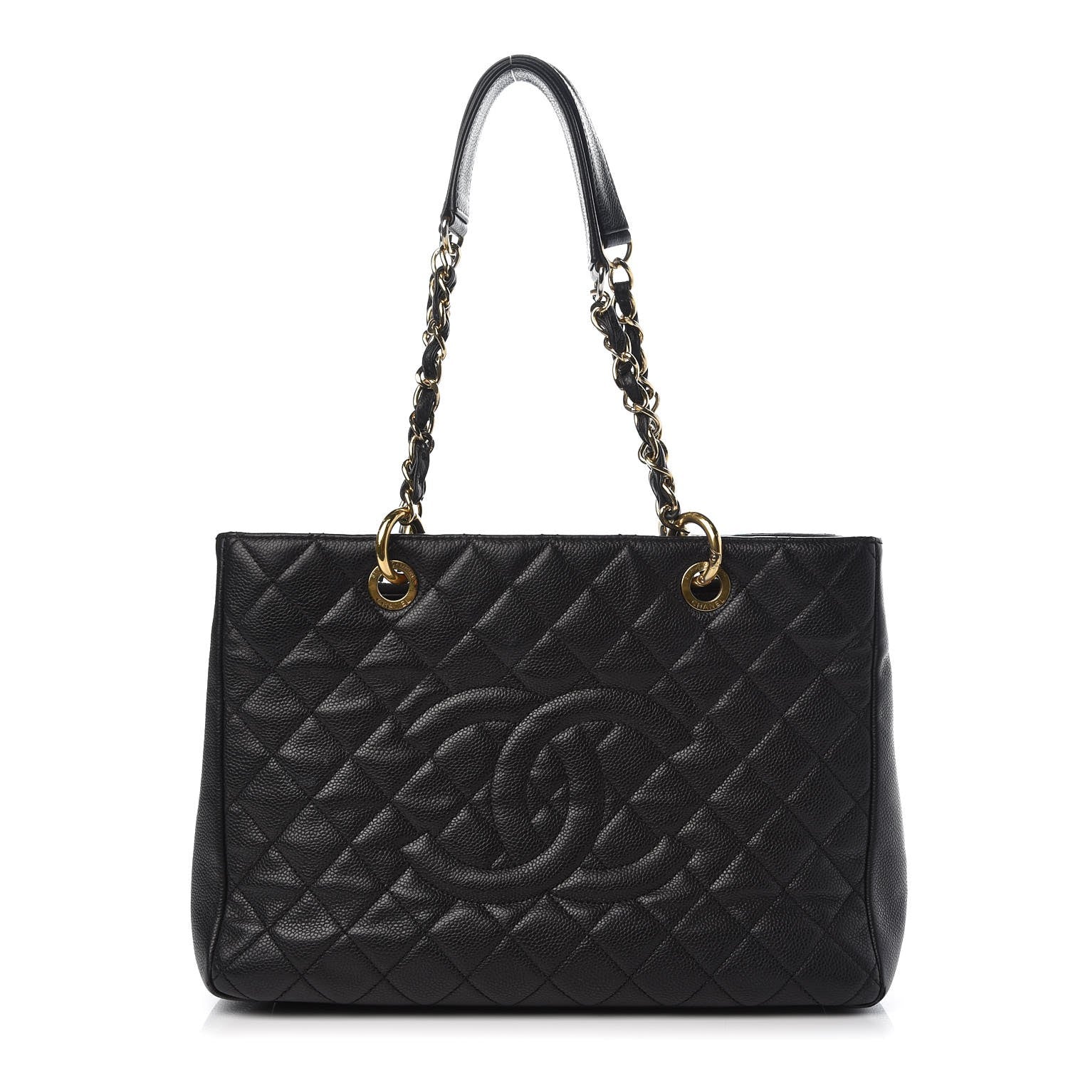 Chanel Caviar Quilted Grand Shopping Tote GST Black 1 of 8
