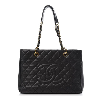 Chanel Caviar Quilted Grand Shopping Tote GST Black 1 of 8