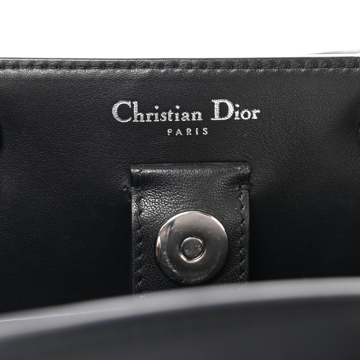 Christian Dior Smooth Calfskin Tri-Color Diorissimo Pocket Tote Black Blue Red 7 of 10