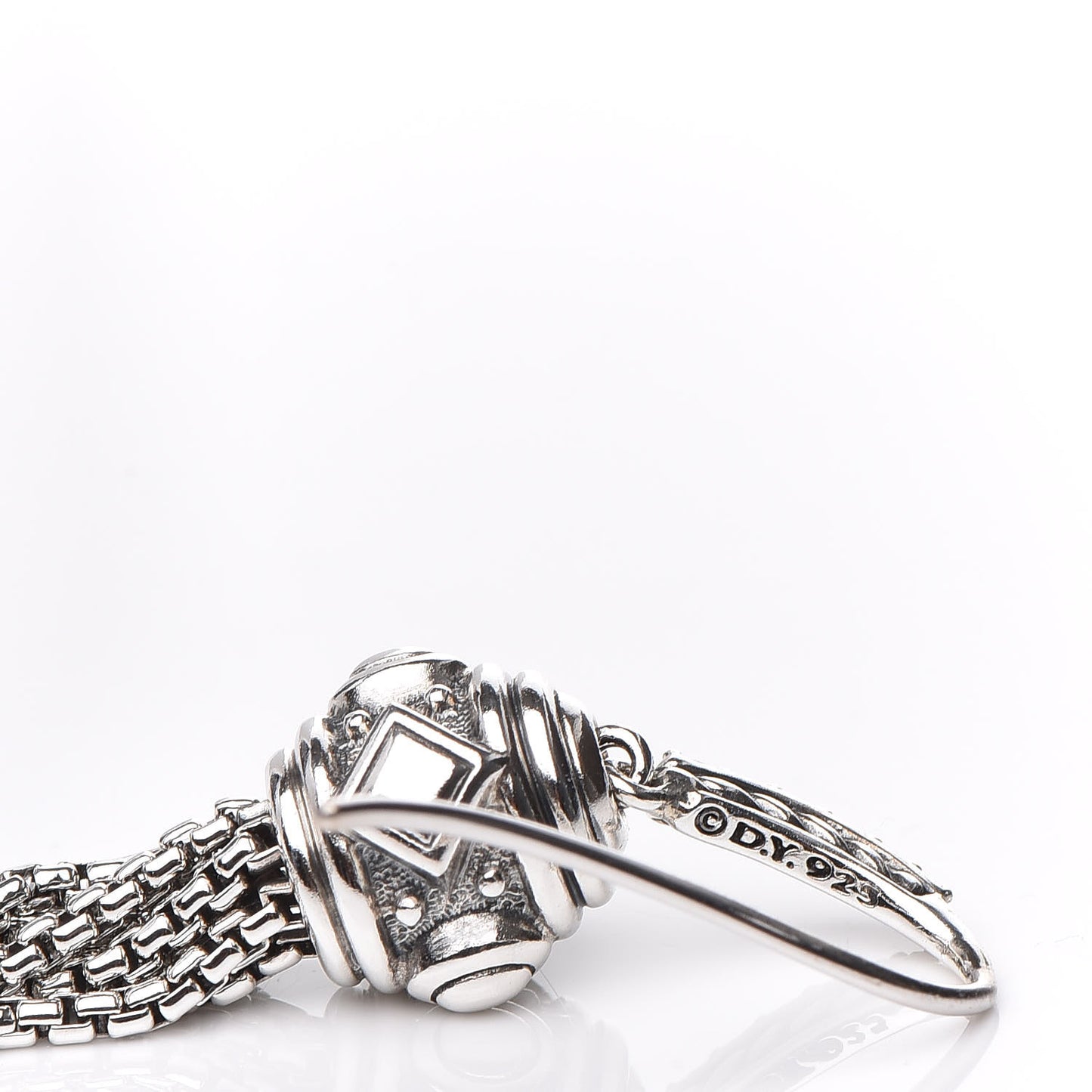 Sterling Silver Diamond Renaissance Drop Earrings