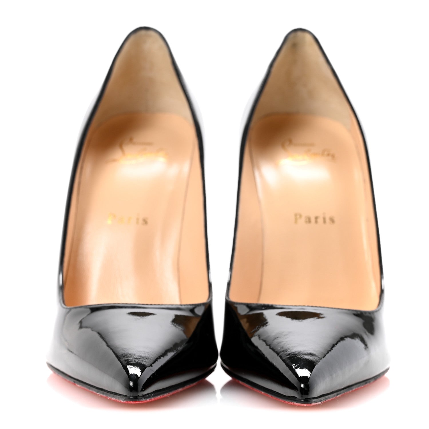 Christian Louboutin Patent Decollete 554 100 Pumps 39 Black 3 of 10
