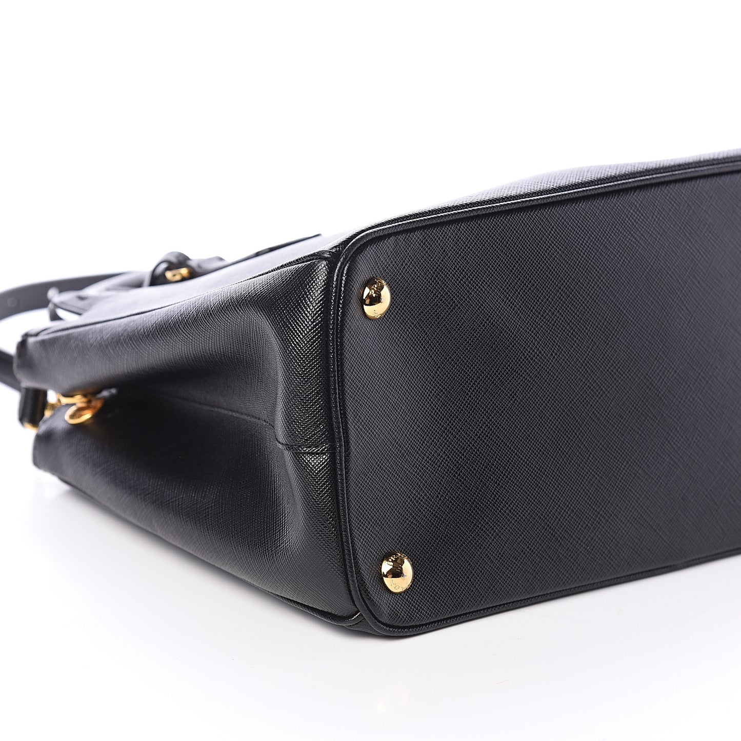 Saffiano Small Galleria Double Zip Tote Black