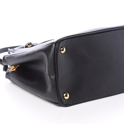 Prada Saffiano Small Galleria Double Zip Tote Black 7 of 8