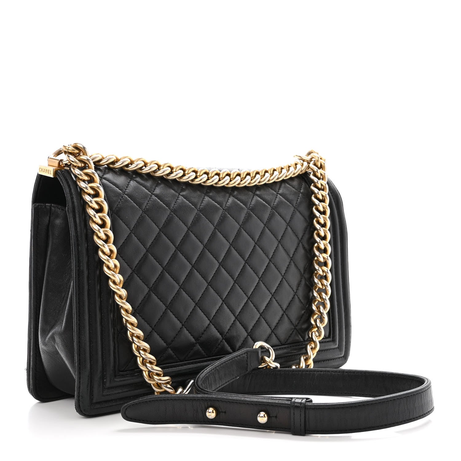 Chanel Lambskin Quilted New Medium Boy Flap Black 3 of 14