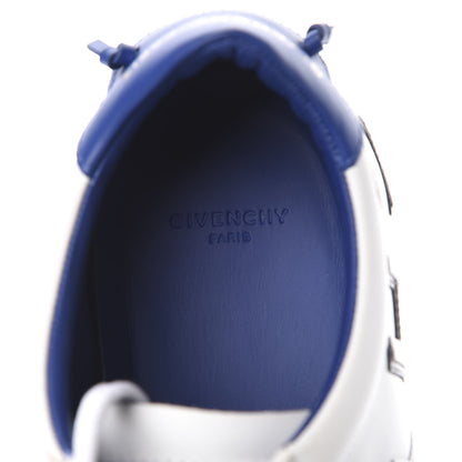 Givenchy Calfskin Reverse Logo Urban Street Sneakers 40.5 White Blue 7 of 9