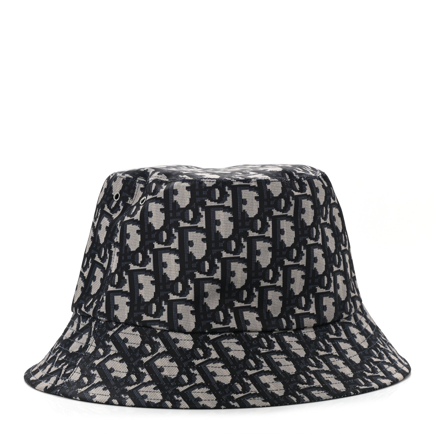 Christian Dior Oblique Reversible Teddy-D Brim Bucket Hat 59 Blue 1 of 17