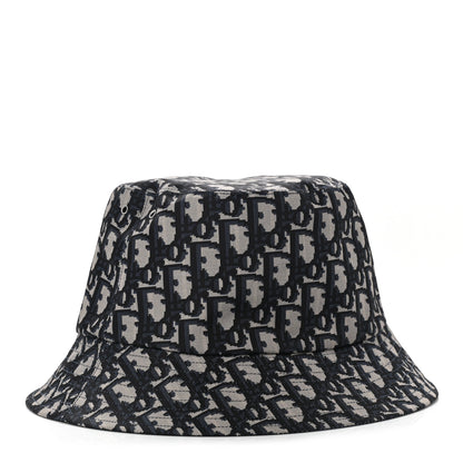 Christian Dior Oblique Reversible Teddy-D Brim Bucket Hat 59 Blue 1 of 17