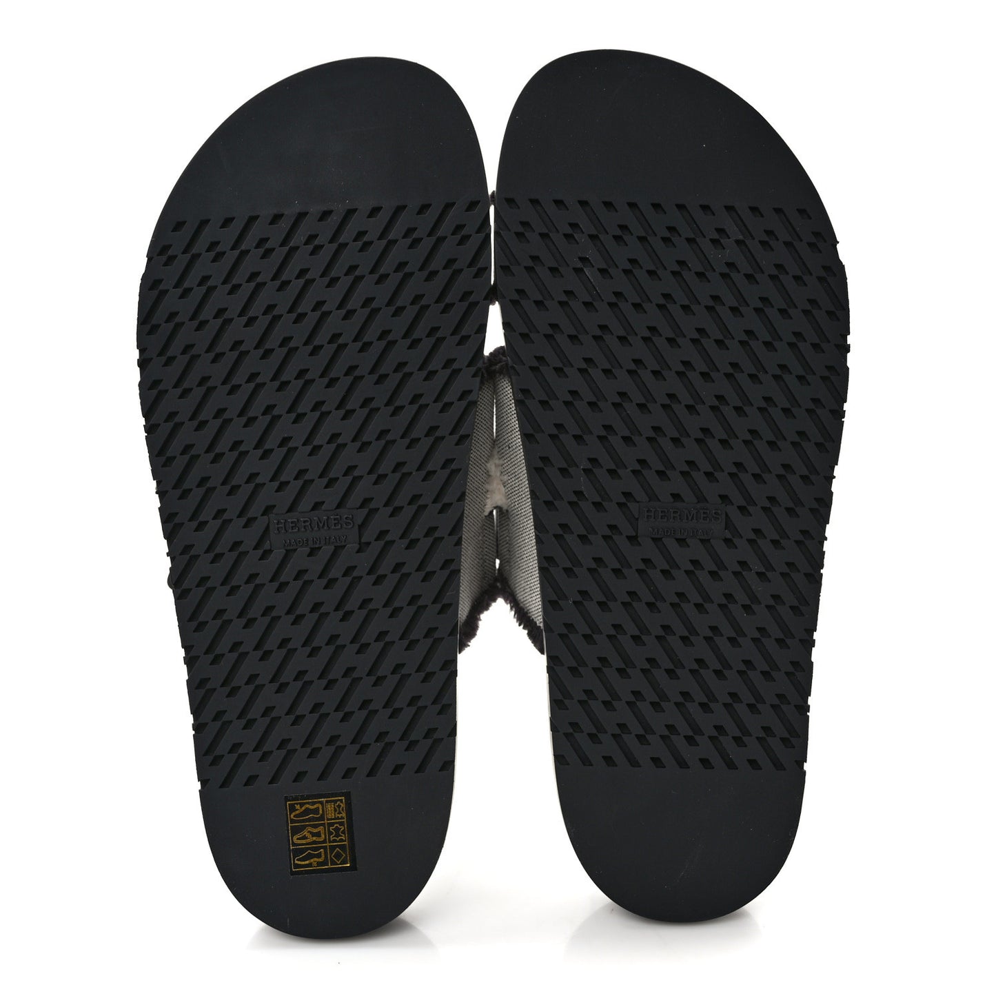 Techno Fringed H Canvas Caflskin Womens Chypre Sandals 40 Prunoir Black